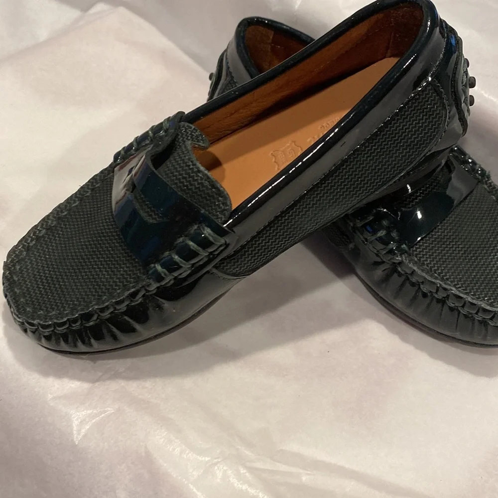 Venettini Black Girls Moccasin Loafers